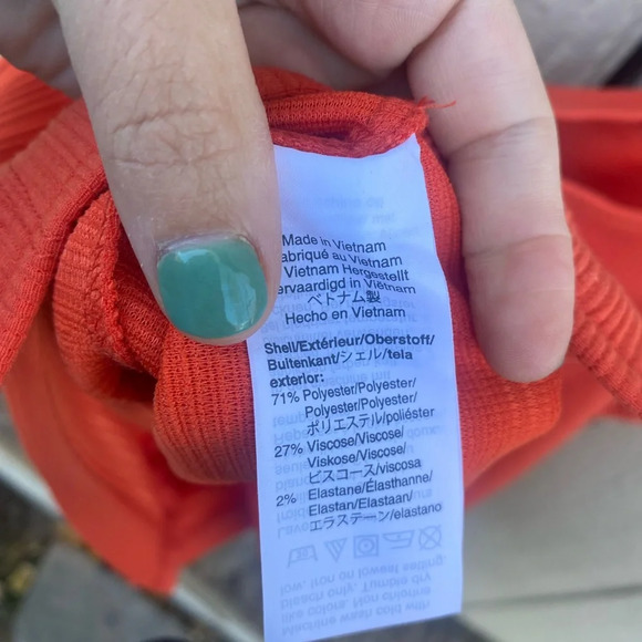 J. Crew Textured Button Front Tank Burnt Orange Cropped Size 3X NWT - Picture 6 of 7